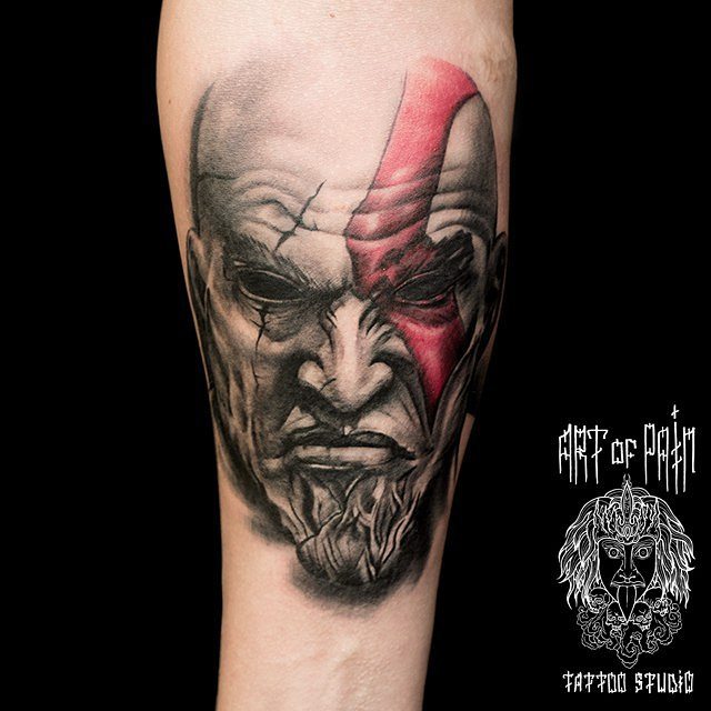 Kratos tattoo by Douglas Henriques | Post 25771