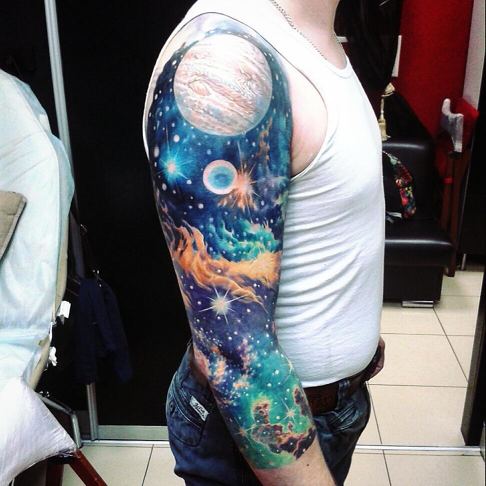Space Tattoo Sleeve