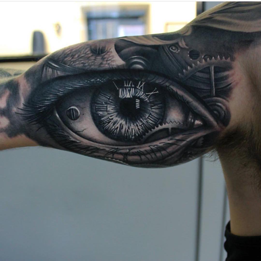 Realistic eye tattoo by Nick DAngelo Buffalo NY  rtattoo