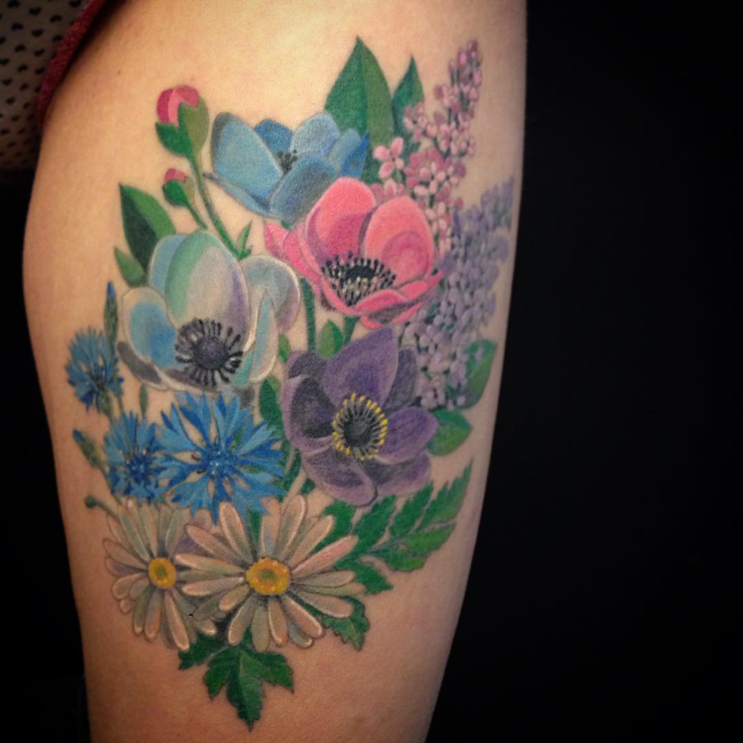 Tattoo of Flowers
