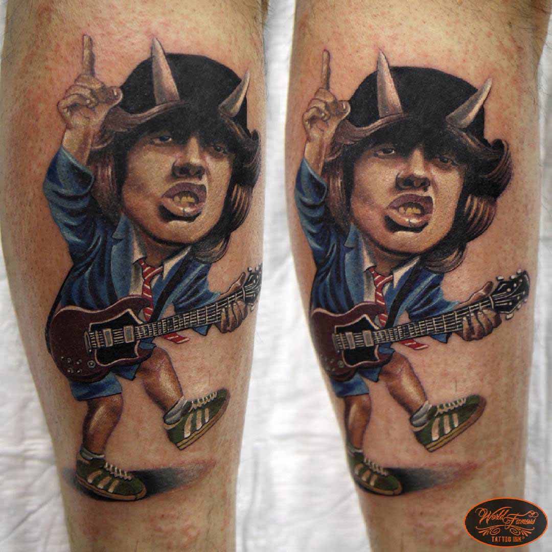 Tattoo uploaded by Ink Buster Tattoo  ACDC TATTOO I did yesterday rock  acdc newyork inkbybuster inkbustertattoo ronkonkoma newyork art  tattooart  Tattoodo