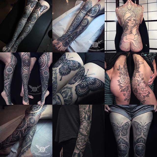 thigh tattoos on girls