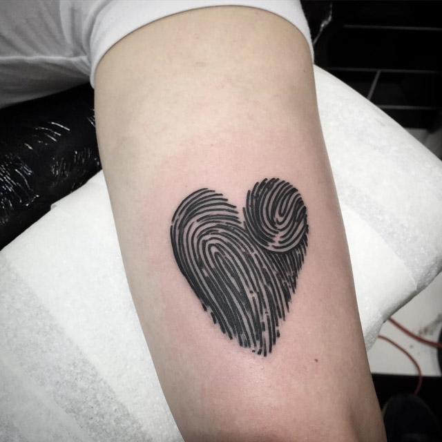 Waterproof Temporary Fake Tattoo Stickers Pink Black Fingerprint Love Heart  Design Body Art Hand Arm Leg Tattoo Make Up Tools  Temporary Tattoos   AliExpress