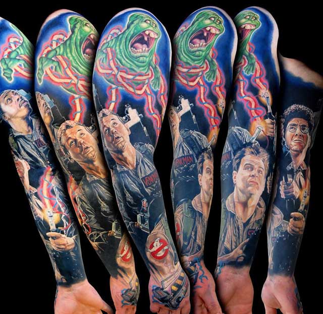 tattoo sleeve ghost busters
