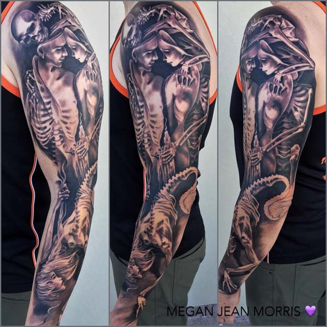 life and death half sleeve by Jordan Campbell: TattooNOW