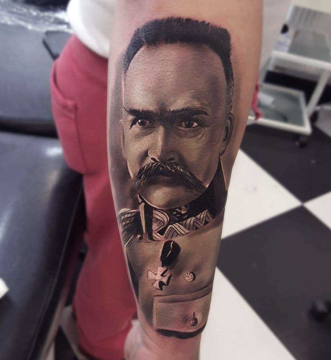 Tattoo Portrait J.Piłsudski