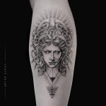 Medusa and Cerberus Tattoo on Chest | Best Tattoo Ideas Gallery