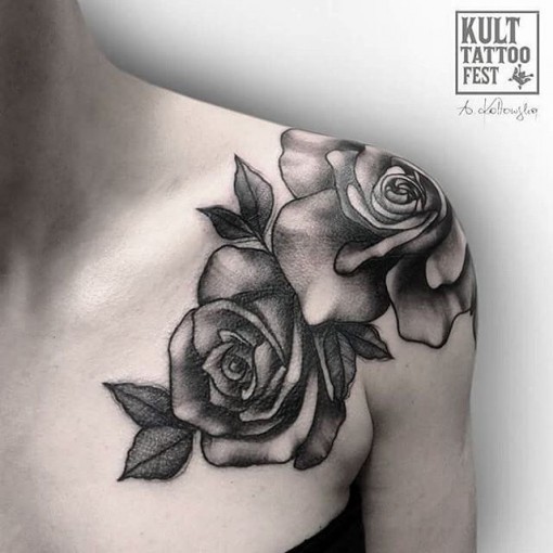 Roses on Shoulder Tattoo | Best Tattoo Ideas Gallery