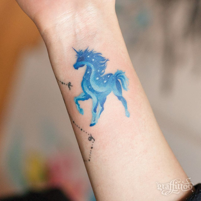 16 Mini unicorn tattoo ideas  unicorn tattoos tattoos small tattoos
