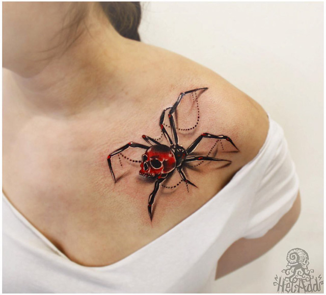 Spider Tattoo 3D - Best Tattoo Ideas Gallery