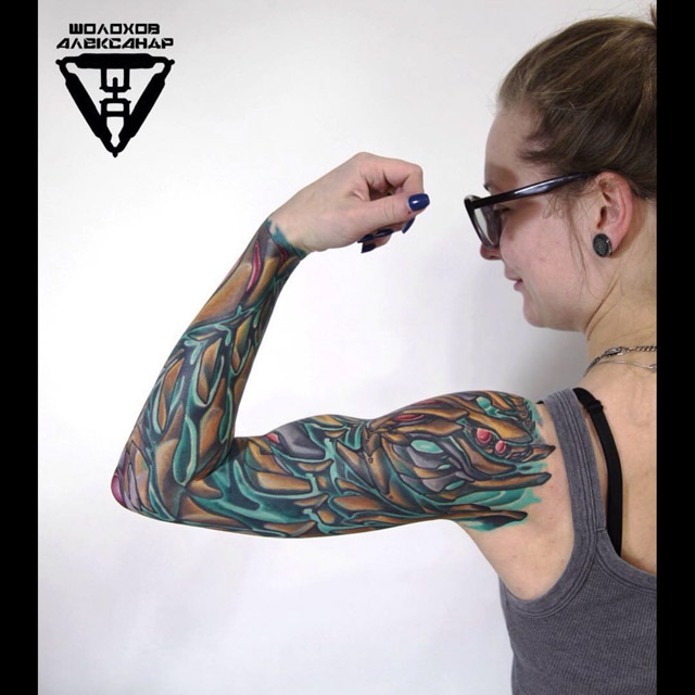 Bio Sleeve Tattoo for girl