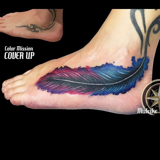 Top 71 cover up tattoo foot  thtantai2