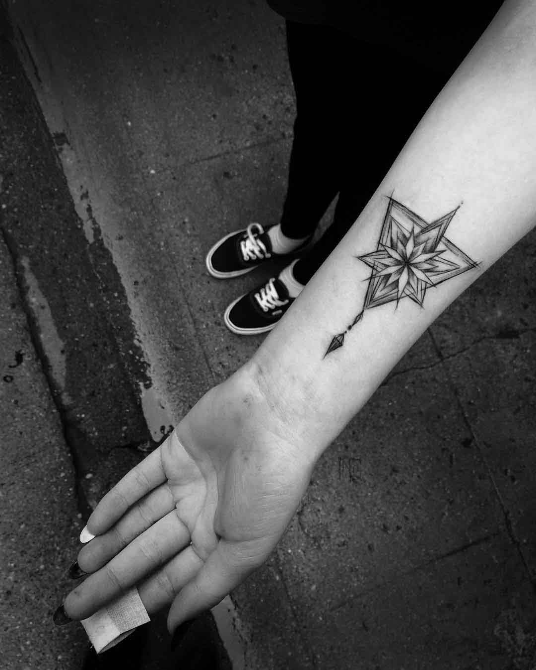 triangle tattoo on arm