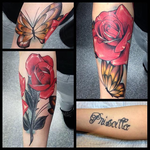 Rose Tattoo Cover Up