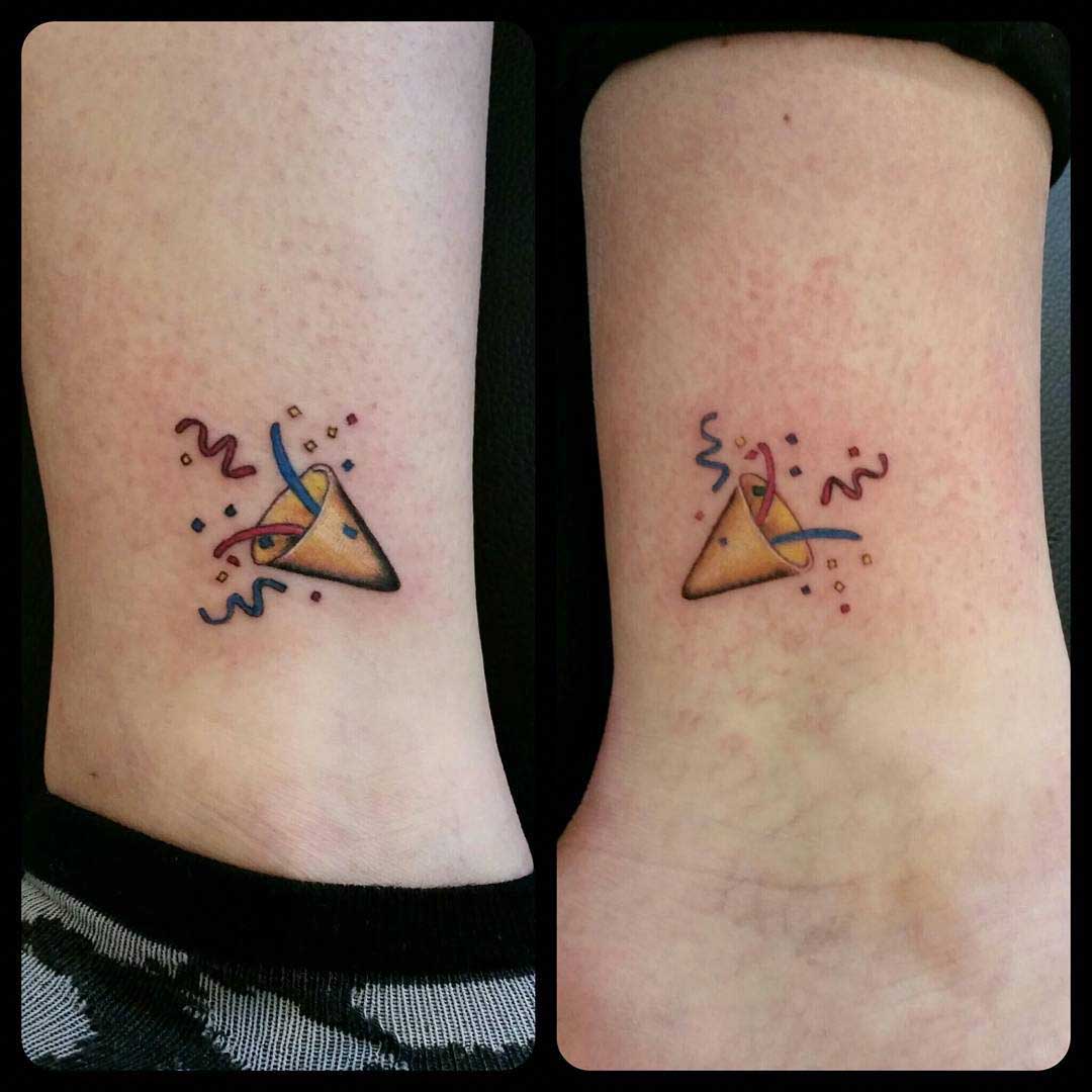 Ankle Small Tattoos by nathalie_tattoos