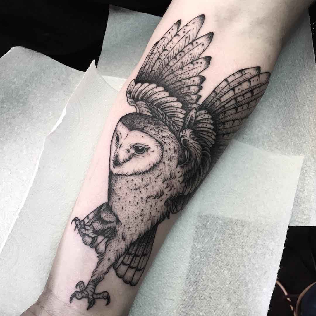 tattoo barn owl
