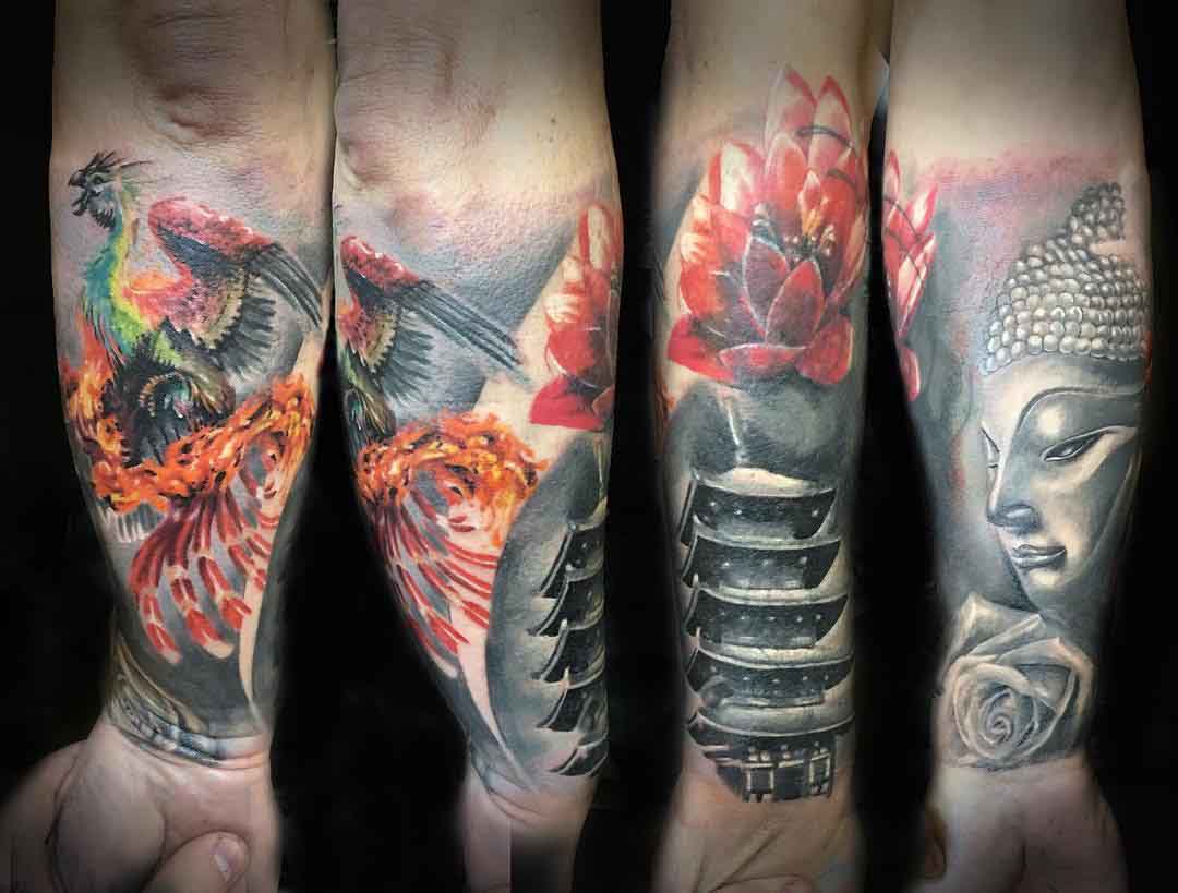Buddha Half Sleeve Tattoo - Best Tattoo Ideas Gallery