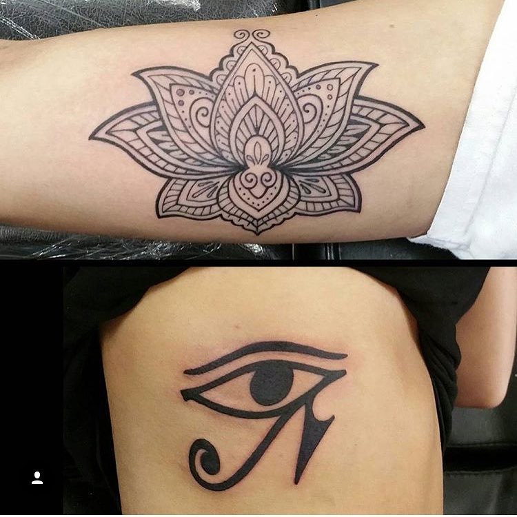 Egyptian Eye of Ra Tattoo by @guaranteedfresheverytime