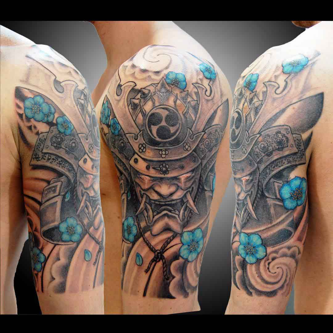 Hanya Mask Tattoo by koji_soul_tattoo