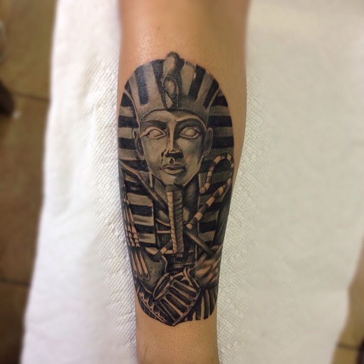 Pharaoh mask tattoo by Edward Best  Post 29851