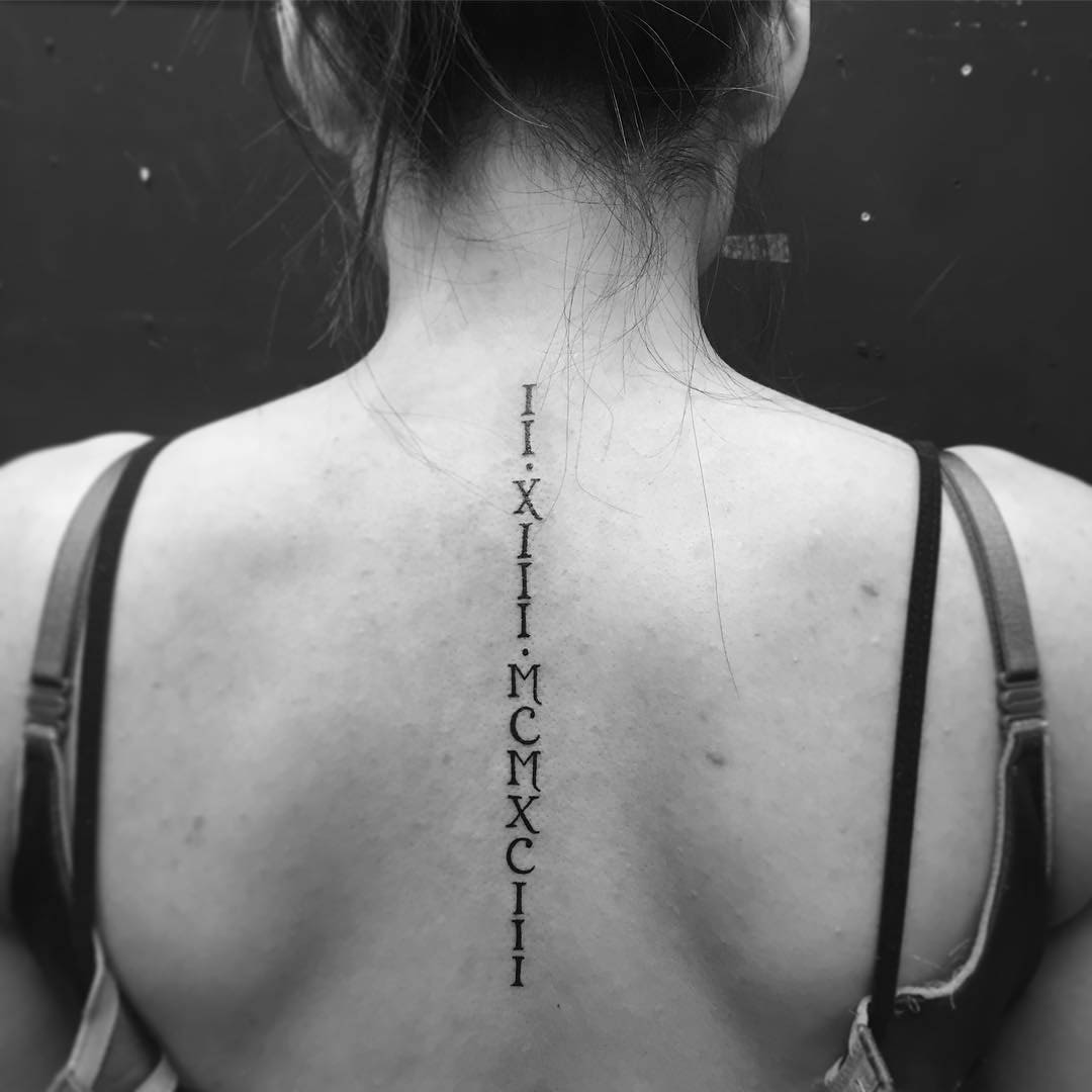roman numeral back tattooTikTok Search