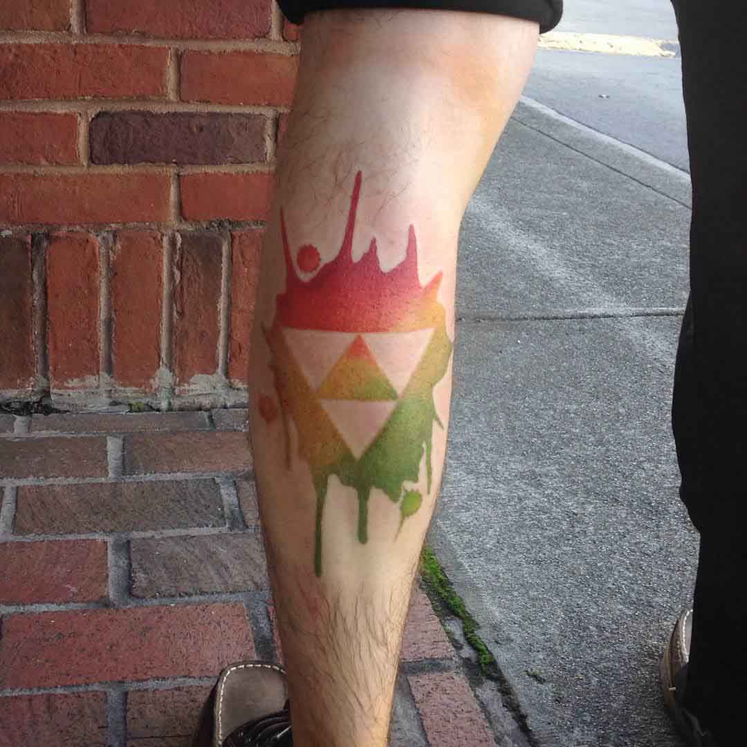 Serpinski Triangle Tattoo