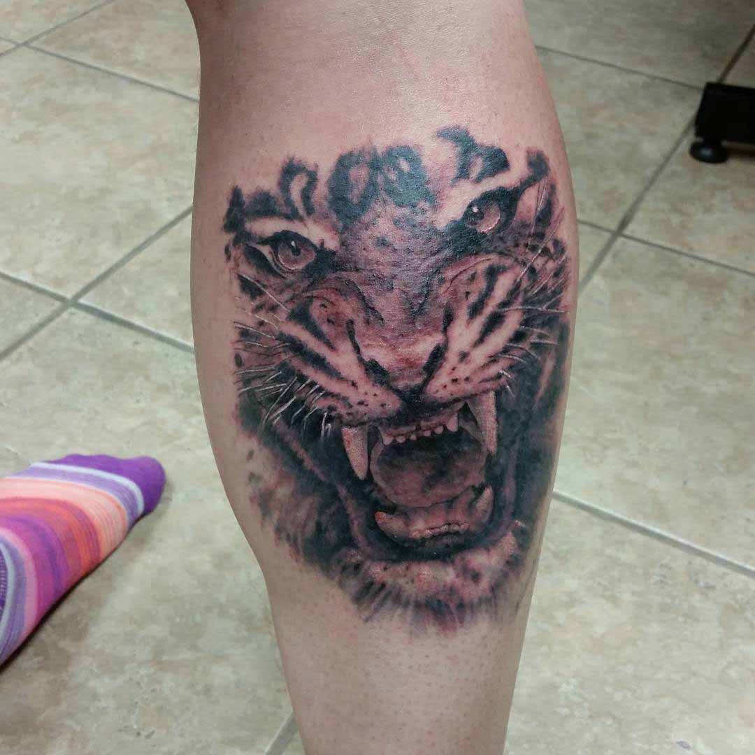 Tiger Calf Tattoo - Best Tattoo Ideas Gallery