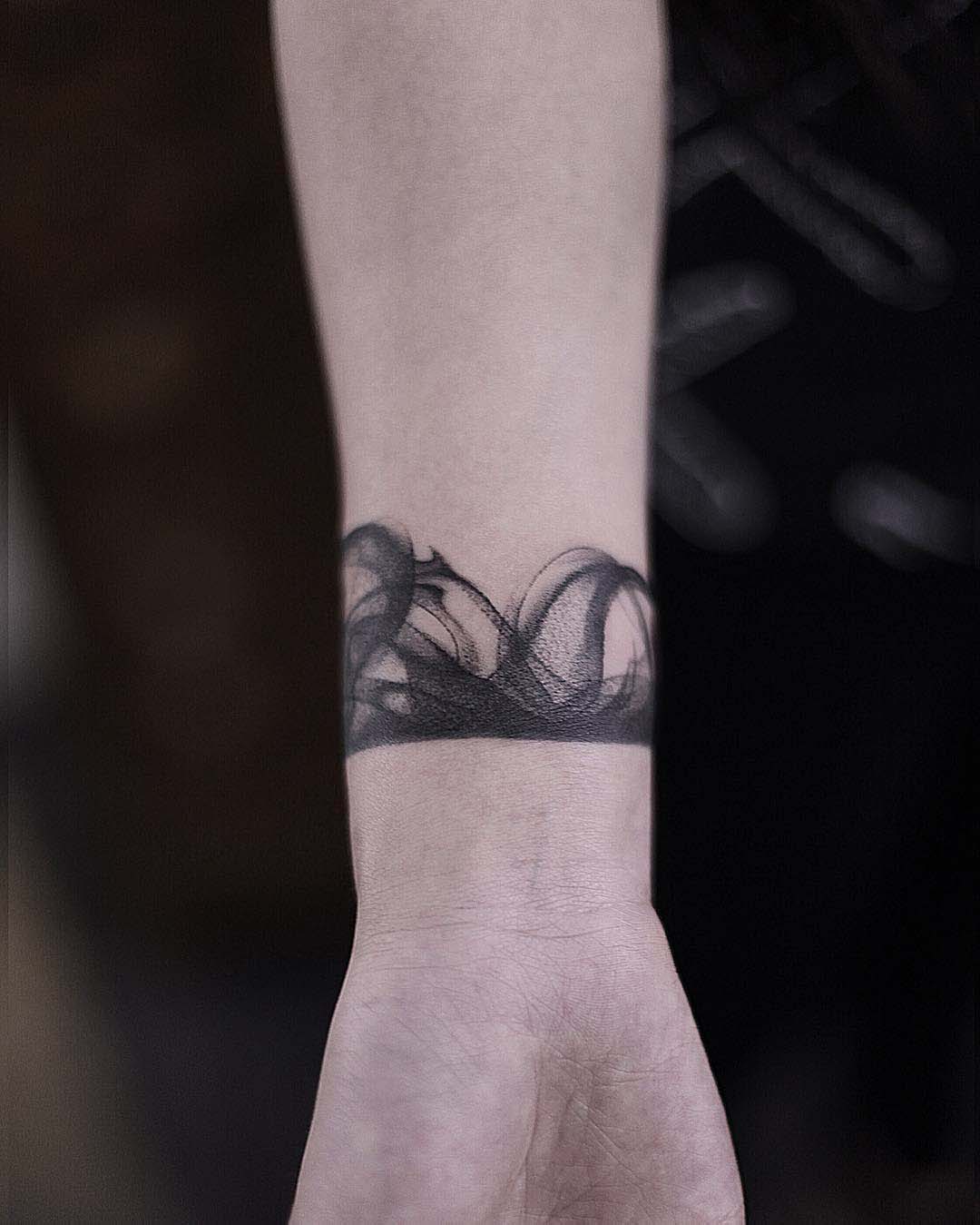 abstract tattoo wristband