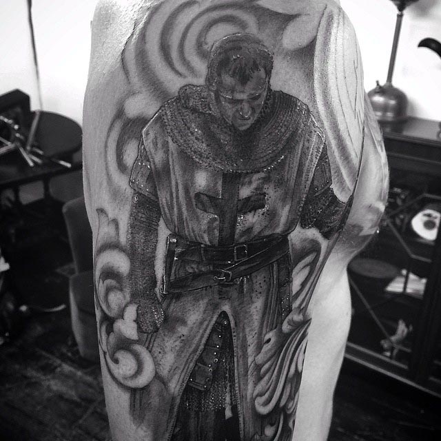 Knight Templar Tattoo by Claire Hamill2