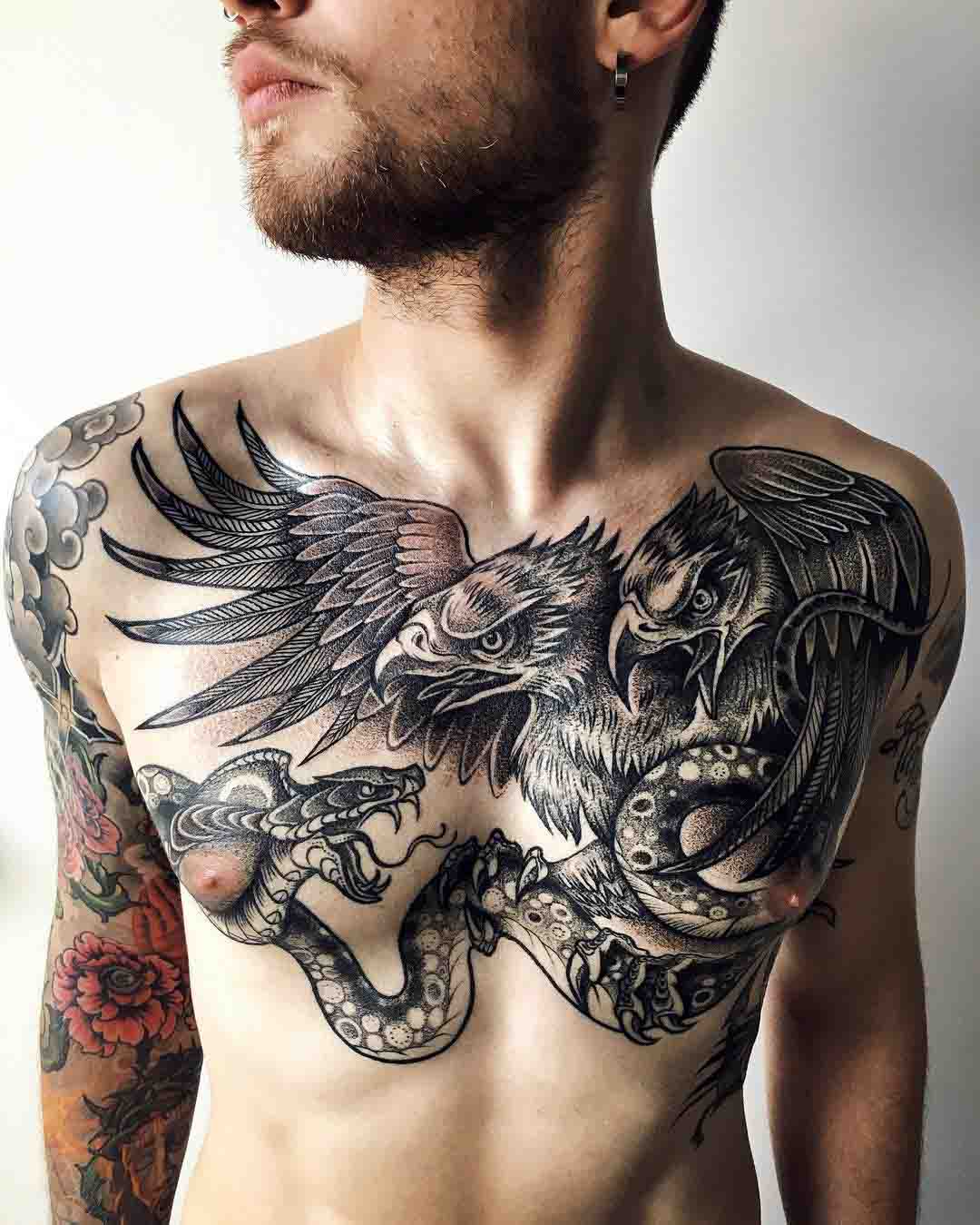 full chest tattoo for men