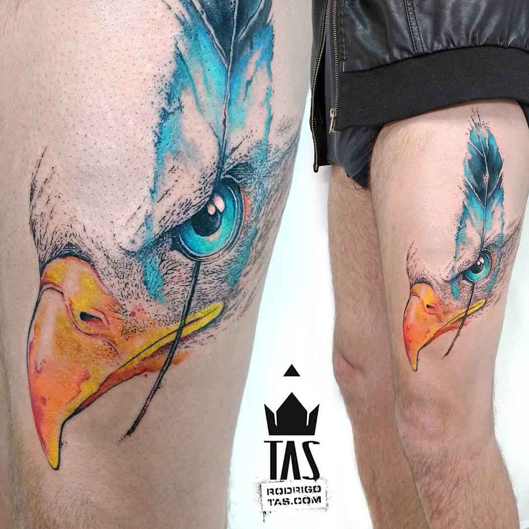 R O B L A C K W O R K S  Tattoo  dot work  bird eye triangle   Sweden