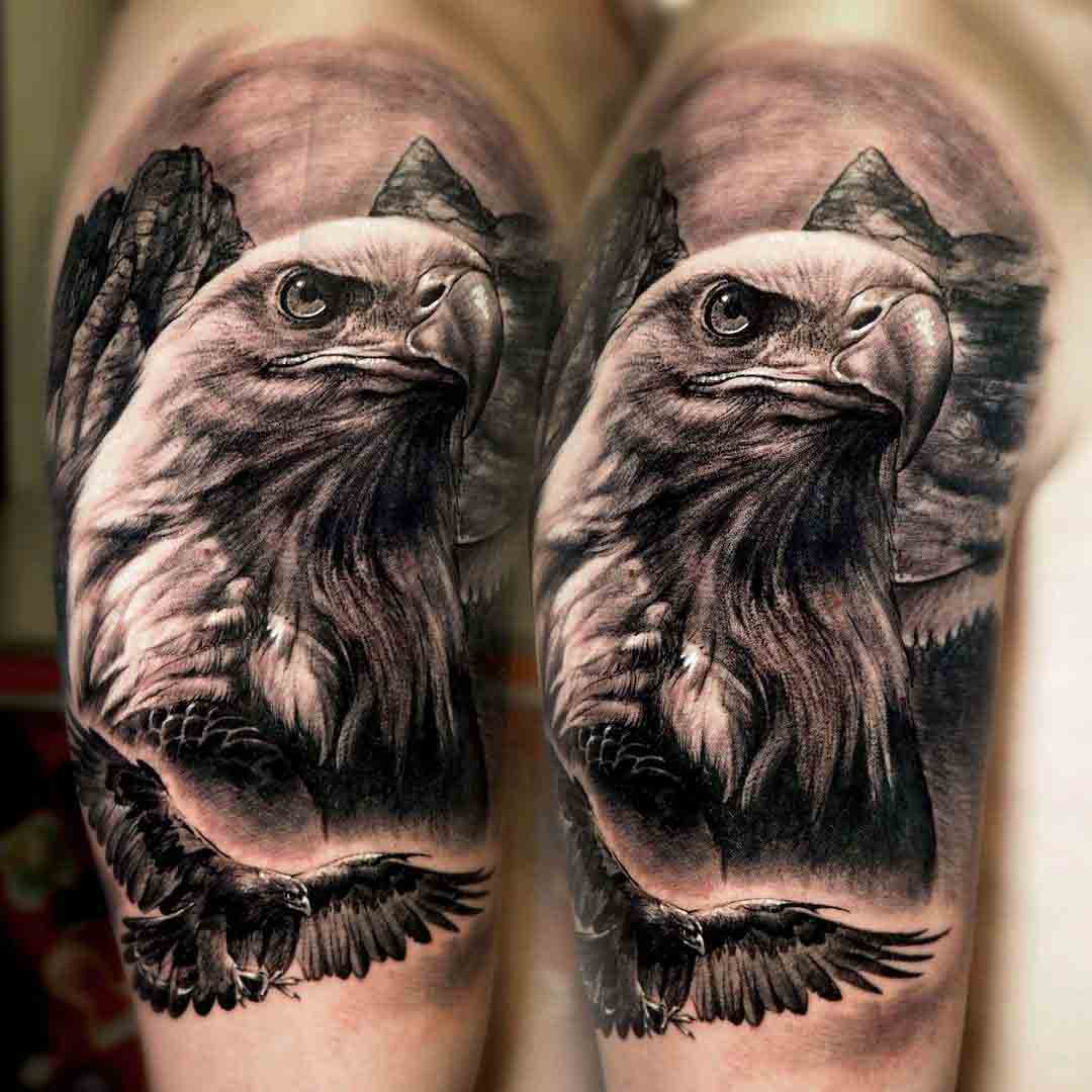 shoulder tattoo eagle