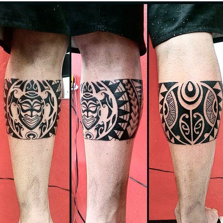 Maori Leg Tattoo by Franz Maori