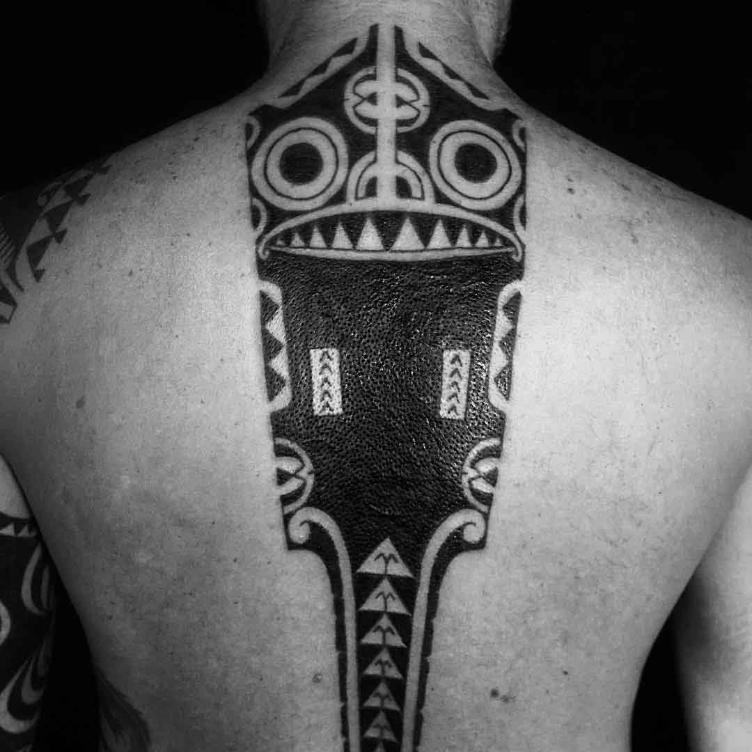 Maori Tattoo on Back - Best Tattoo Ideas Gallery