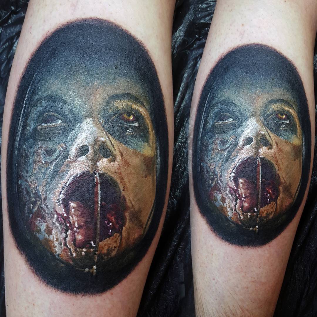 Mia from the 2013 Evil Dead remake. Was a really cool piece to do and tried a lot of new things on this one by Alan Aldred