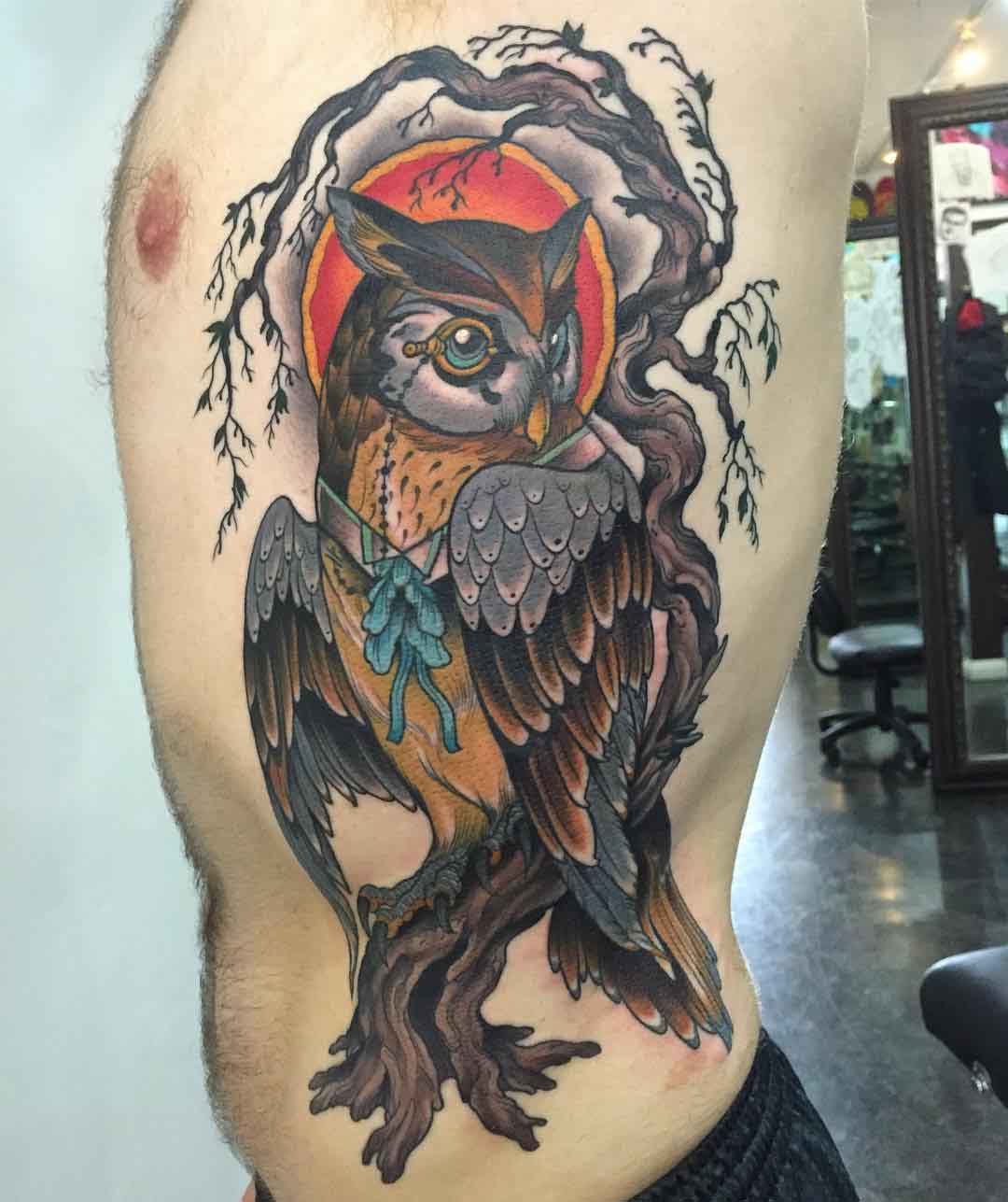 Owl Side Tattoo - Best Tattoo Ideas Gallery