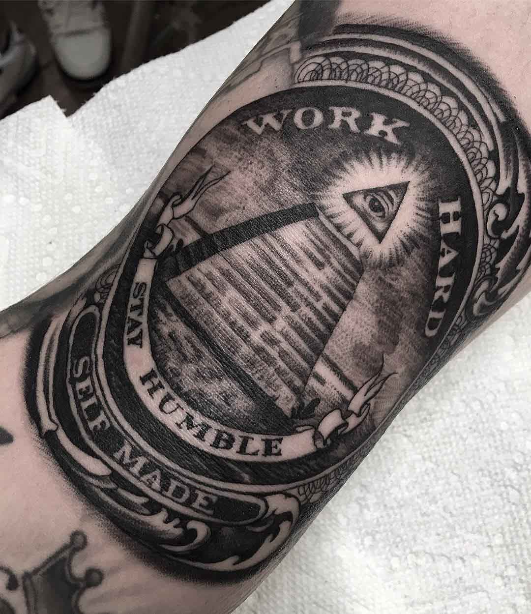 Pyramid with all seeing eye tattoo (Wylde Sydes Tattoo) - YouTube