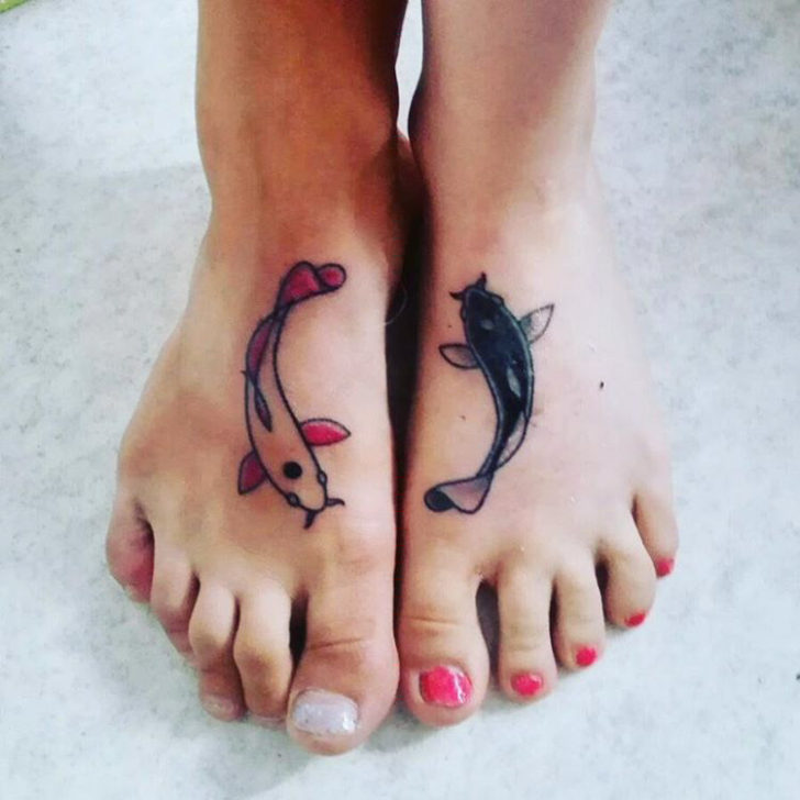 Sister Tattoos on Foot | Best Tattoo Ideas Gallery