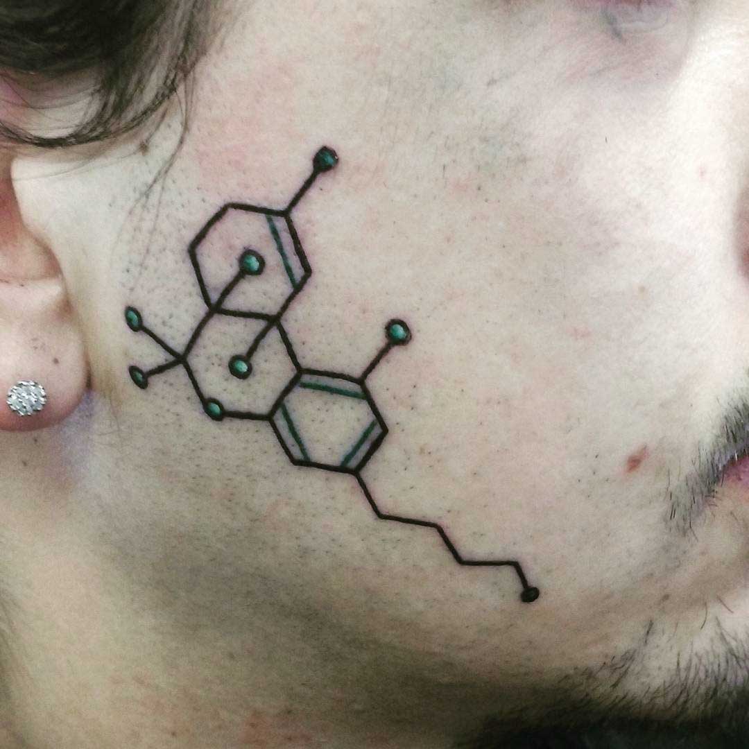 thc molecule by 3dark3juggalo3 on DeviantArt