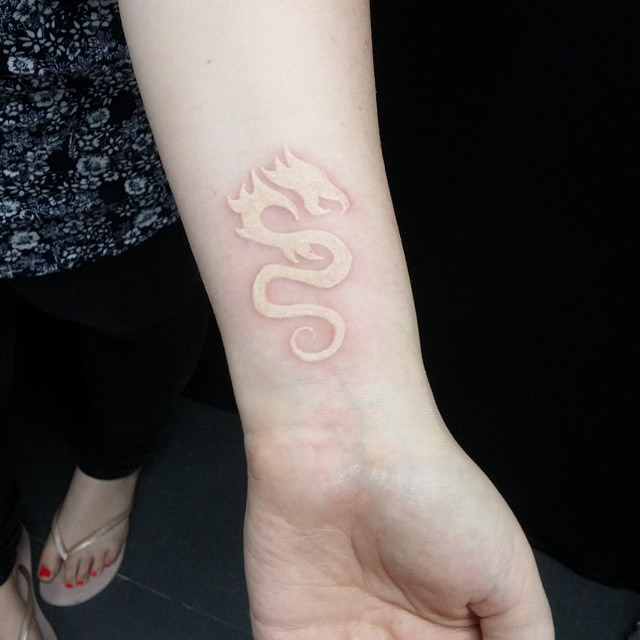 White Dragon Tattoo by Cyber Tattoo
