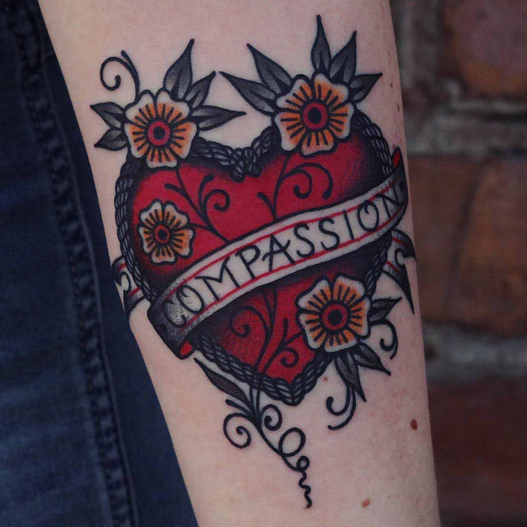 Heart Ribbon Tattoo - Best Tattoo Ideas Gallery