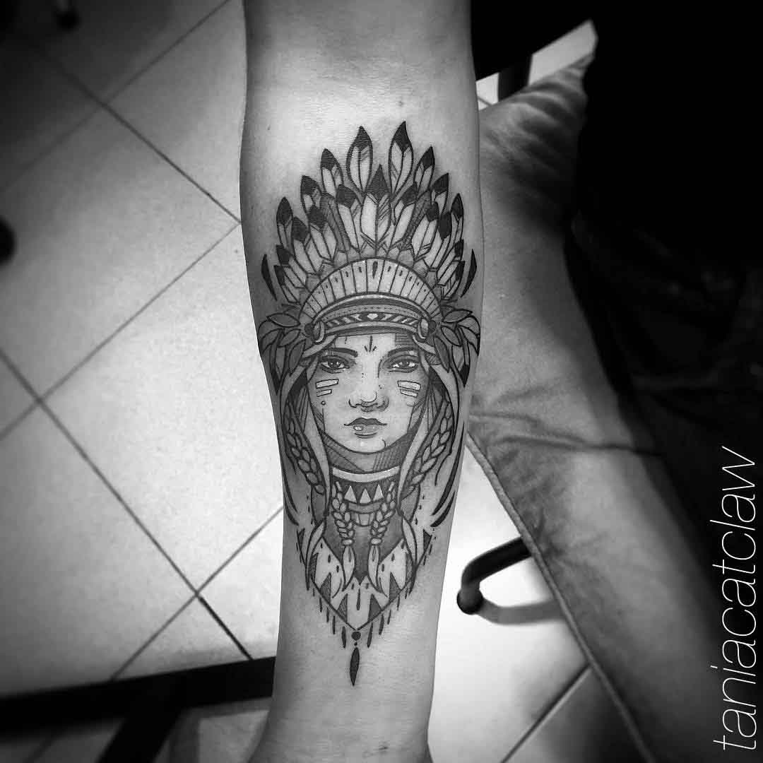 Indian Girl Neck Tattoo - Tatto Pictures