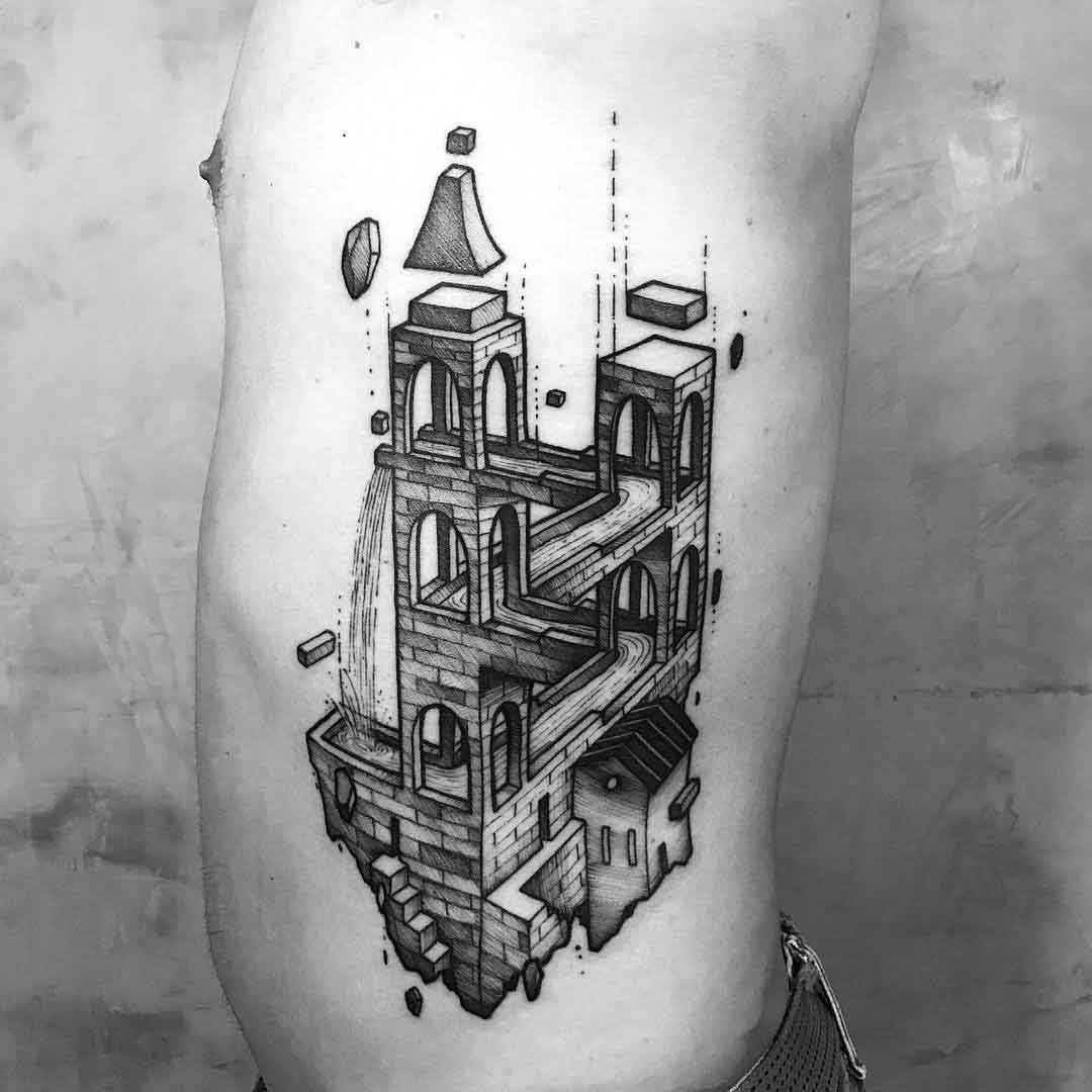 side tattoo castle imossible