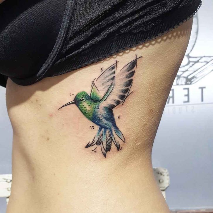 Hummingbird Tattoo on Ribs | Best Tattoo Ideas Gallery
