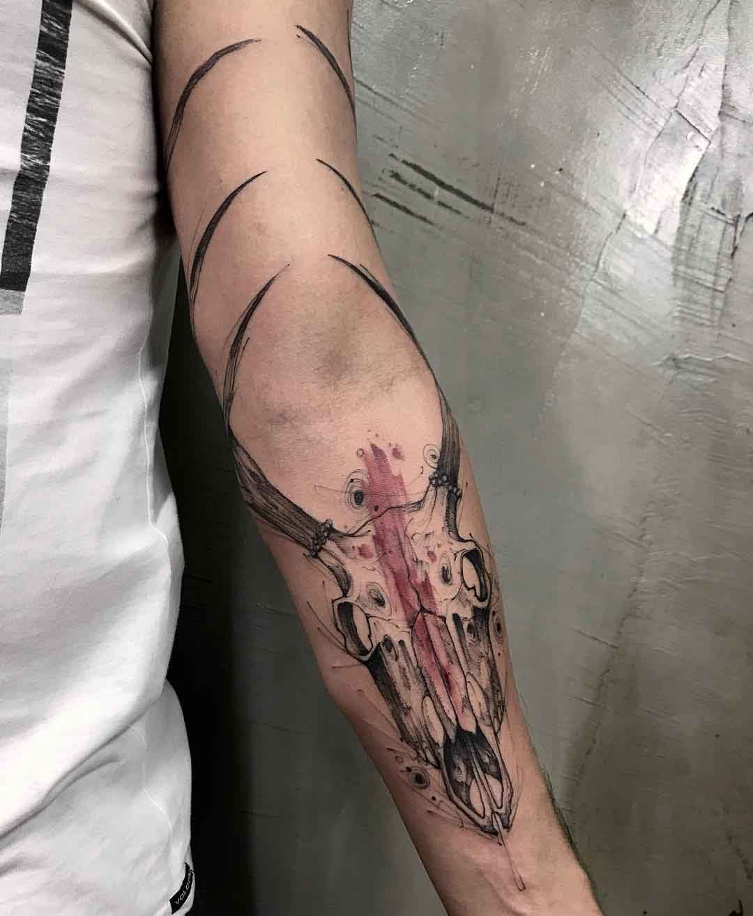 Arm Tattoo Deer Skull - Best Tattoo Ideas Gallery