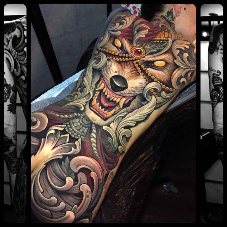 Full Back Wolf Tattoo - Best Tattoo Ideas Gallery