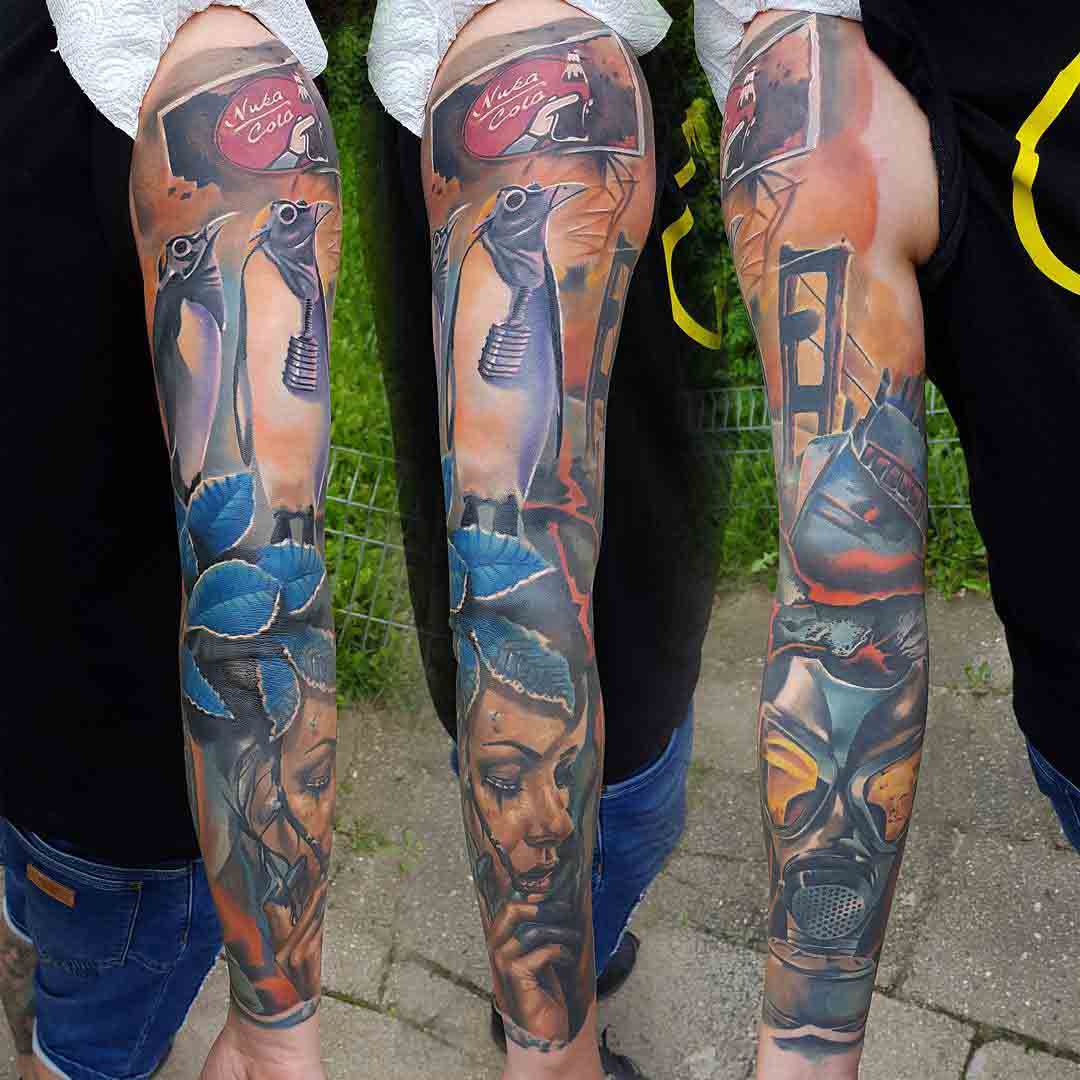 tattoo sleeve nuclear winter