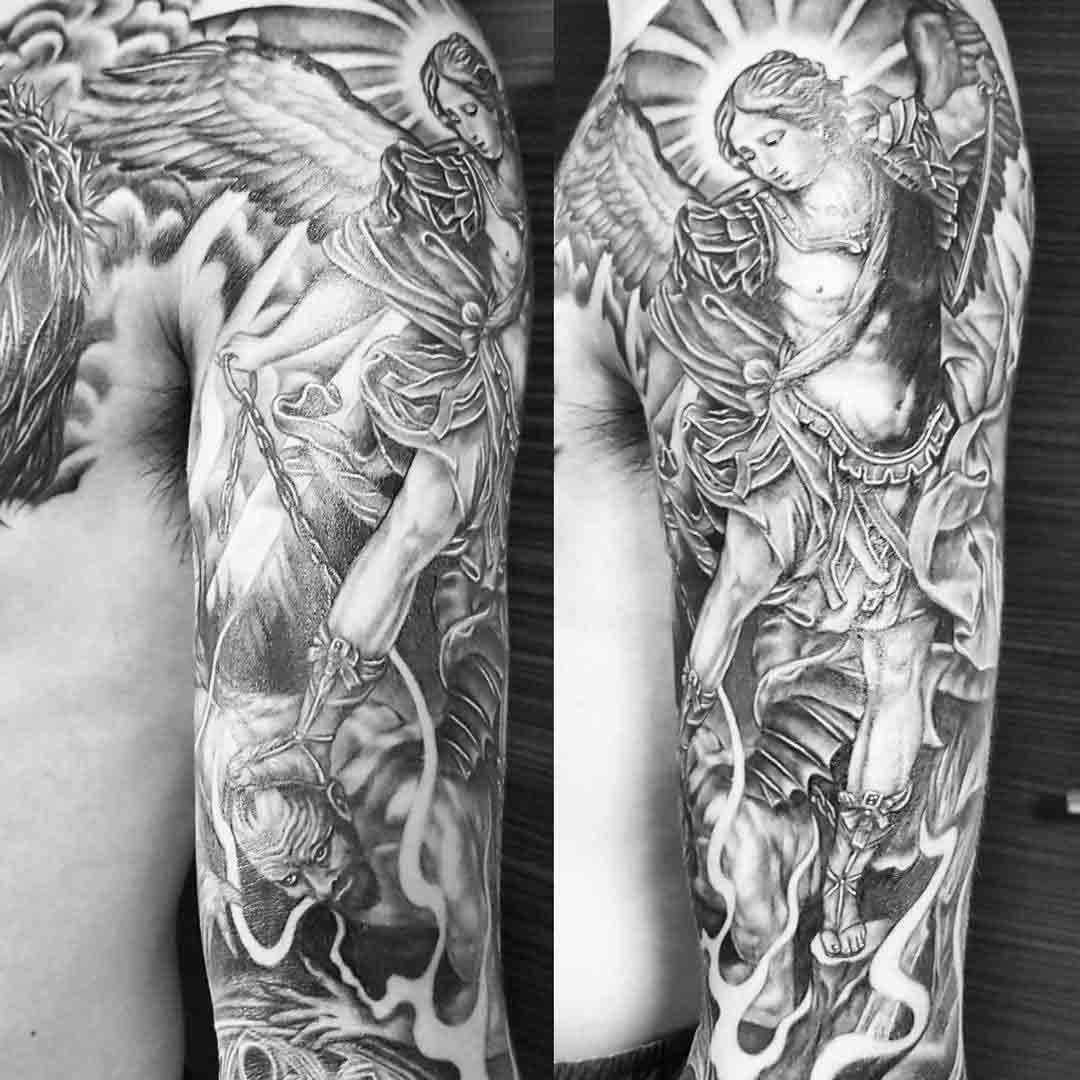 shoulder tattoo angel
