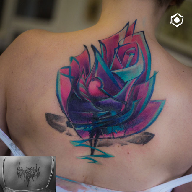 Back Cover Up Tattoo Rose - Best Tattoo Ideas Gallery