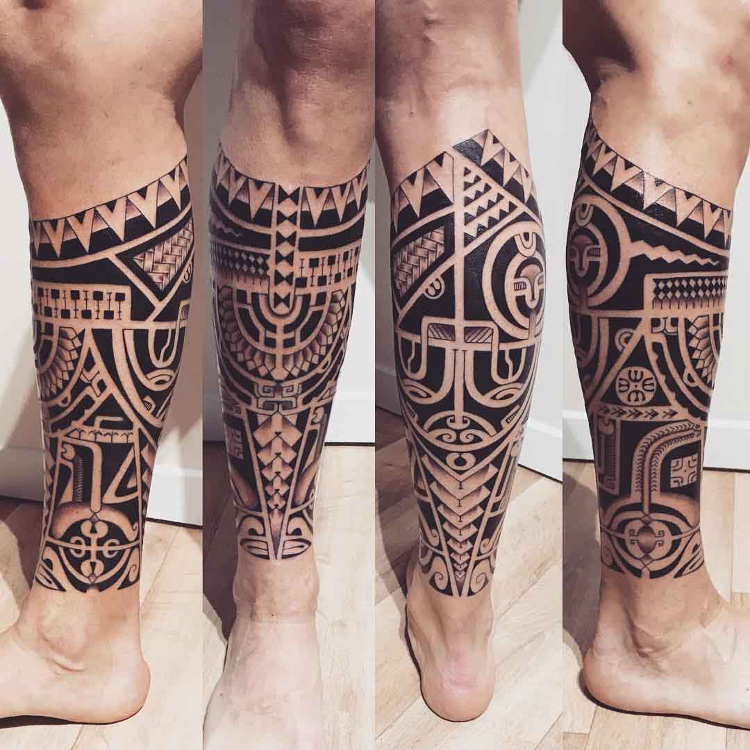 Calf Band Maori Tattoo  Best Tattoo Ideas Gallery
